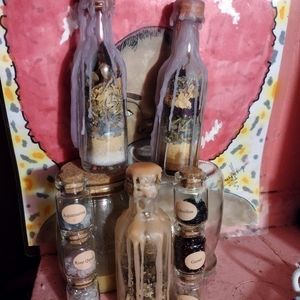 Growth, Love, & Protection Spell Bottle/Jar Set